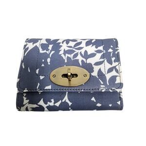 Boden Blue and White Floral Wallet